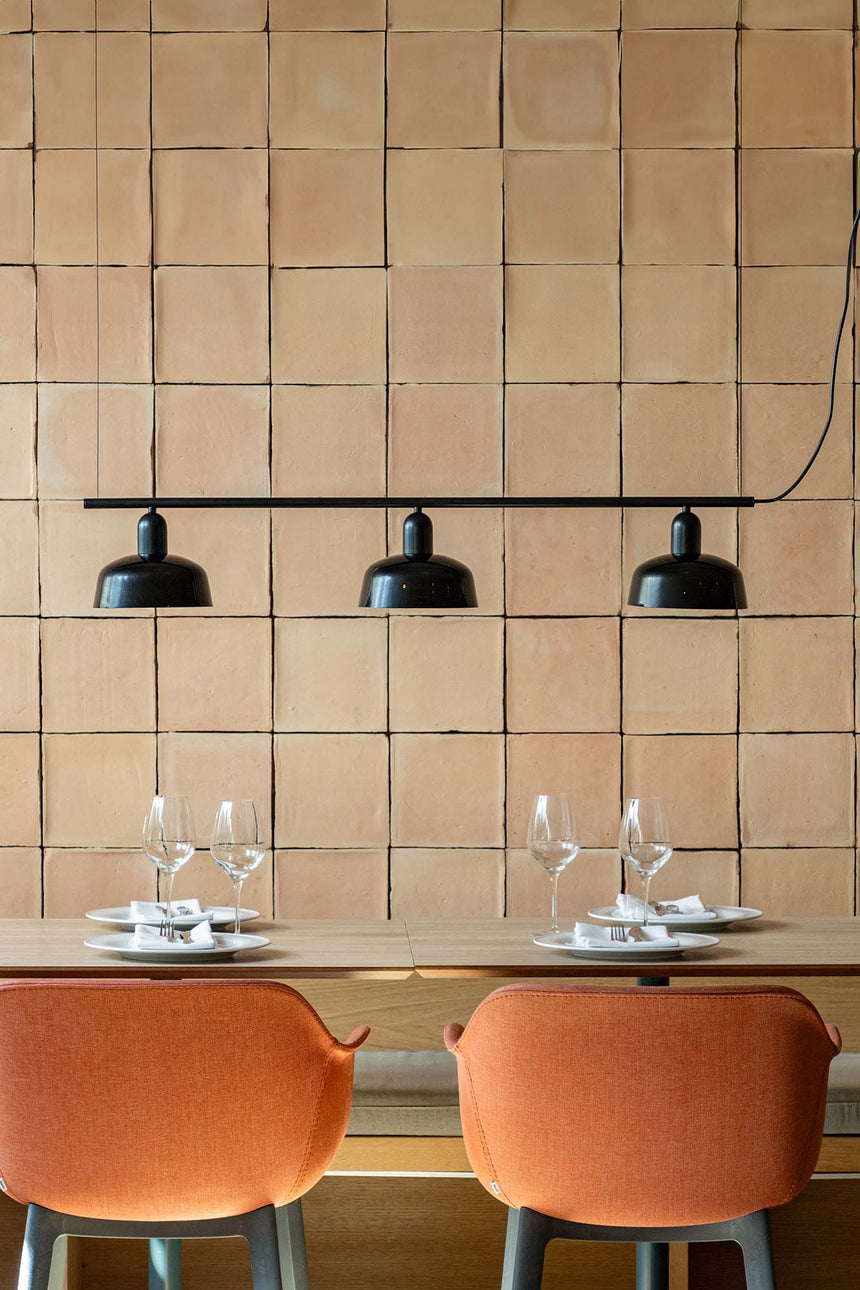 Lámpara de techo colgante Faro Tatawin 3 luces E27 LED negro 20338-141