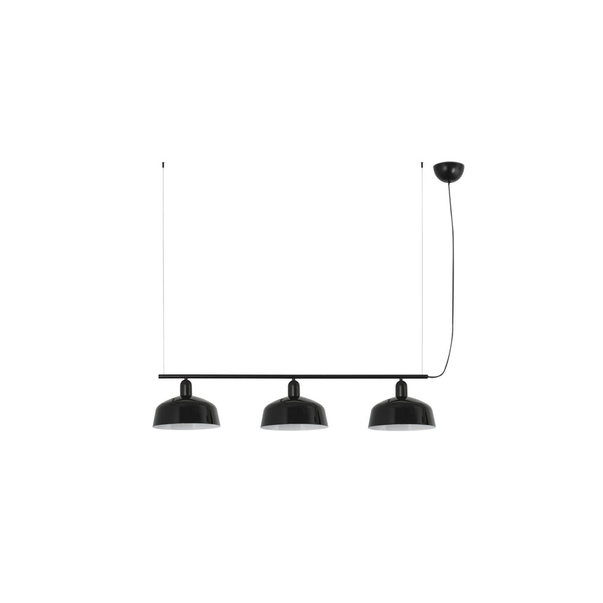 Lámpara de techo colgante Faro Tatawin 3 luces E27 LED negro 20338-146