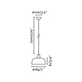 Lámpara de techo colgante Faro Tatawin 1 luz E27 LED negro 20339-141 - vista alternativa
