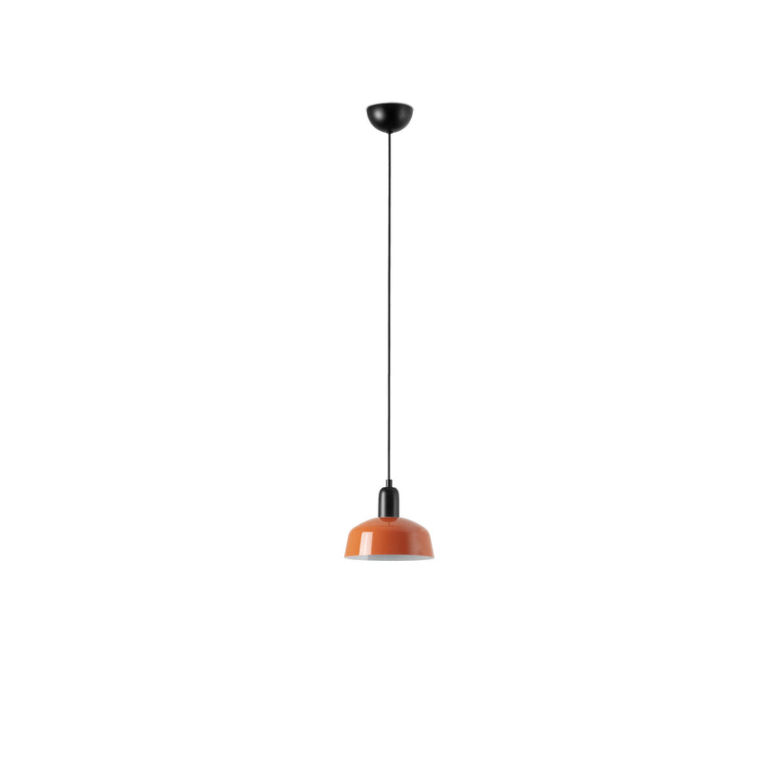 Lámpara de techo colgante Faro Tatawin 1 luz E27 LED naranja rojizo 20339-143