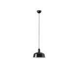 Lámpara de techo colgante Faro Tatawin 1 luz E27 LED negro Ø25cm 20339-146