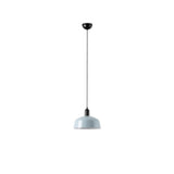 Lámpara de techo colgante Faro Tatawin 1 luz E27 LED azul grisaceo Ø25cm 20339-147