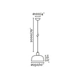 Lámpara de techo colgante Faro Tatawin 1 luz E27 LED naranja rojizo Ø25cm 20339-148 - vista alternativa