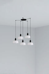 Lámpara de techo colgante Faro Tatawin 5 luces E27 LED blanco 20340-140-5L