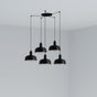 Lámpara de techo colgante Faro Tatawin 5 luces E27 negro 20340-141-5L