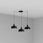 Lámpara de techo colgante Faro Tatawin 3 luces E27 negro 20340-146-3L