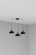 Lámpara de techo colgante Faro Tatawin 3 luces E27 negro 20340-146-3L