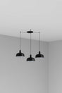 Lámpara de techo colgante Faro Tatawin 3 luces E27 LED negro 20340-146-3L