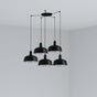 Lámpara de techo colgante Faro Tatawin 5 luces E27 negro 20340-146-5L