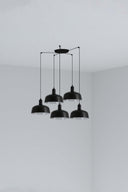 Lámpara de techo colgante Faro Tatawin 5 luces E27 negro 20340-146-5L