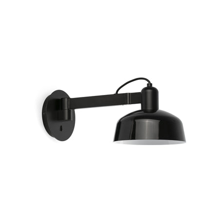 Lámpara de pared aplique Faro Tatawin metal con brazo E27 negro — ref. 20342-141 (1)