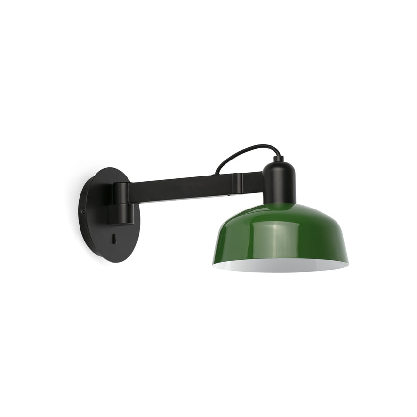 Lámpara de pared aplique Faro Tatawin E27 LED verde 20342-144