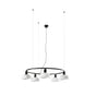 Lámpara de techo colgante Faro Tatawin E27 blanco 20343-116-5L
