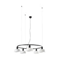 Lámpara de techo colgante Faro Tatawin E27 blanco 20343-116-5L