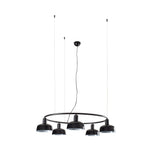 Lámpara de techo colgante Faro Tatawin E27 LED negro 20343-117-5L