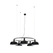 Lámpara de techo colgante Faro Tatawin E27 negro 20343-120-5L