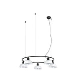 Lámpara de techo colgante Faro Tatawin 5 luces E27 LED blanco 20343-140-5L