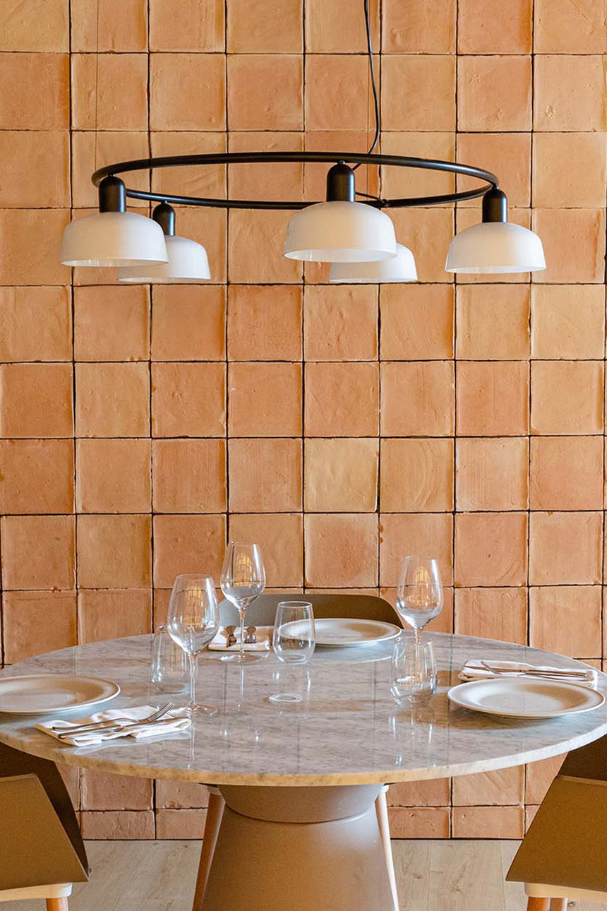 Lámpara de techo colgante Faro Tatawin 5 luces E27 LED blanco 20343-140-5L - vista alternativa