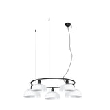 Lámpara de techo colgante Faro Tatawin 5 luces E27 LED blanco 20343-145-5L