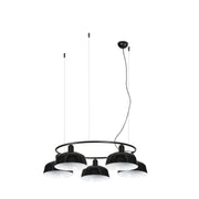 Lámpara de techo colgante Faro Tatawin 5 luces E27 negro 20343-146-5L