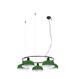 Lámpara de techo colgante Faro Tatawin 5 luces E27 LED verde 20343-149-5L