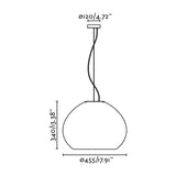 Lámpara de techo colgante Faro Mar E27 LED verde 20405