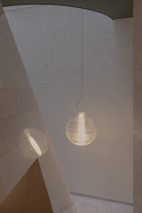 Lámpara de techo colgante Faro Aire E27 LED translúcido 20408