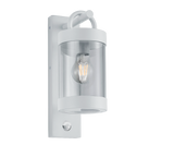 Aplique de exterior Trio Sambesi blanco mate con sensor movimiento IP44 33cm 204169131