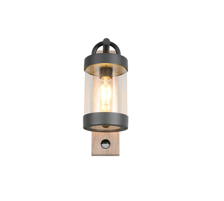 Aplique de exterior Trio Sambesi imitación madera con sensor movimiento IP44 33cm 204169135 - vista 5