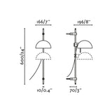 Lámpara de pared aplique Faro Matilda E14 LED beige 20508-136