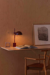 Lámpara de mesa Faro Matilda E14 LED granate 20514-138