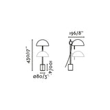Lámpara de mesa Faro Matilda E14 LED granate 20514-138