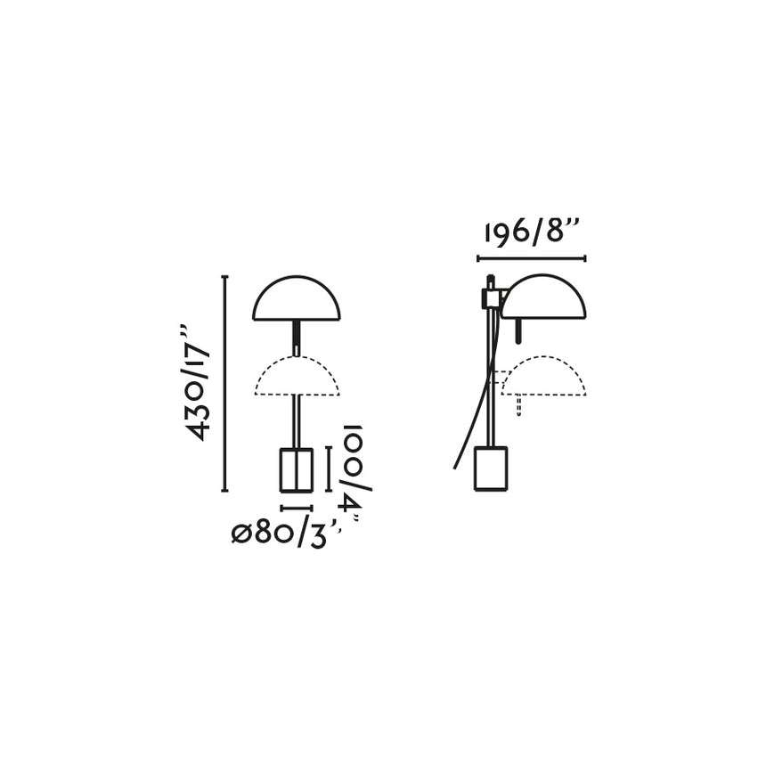 Lámpara de mesa Faro Matilda E14 LED granate 20514-138