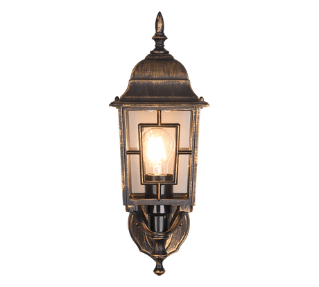 Aplique de exterior Trio Volturno LED antique rust 2700K IP44 41,5cm 205960128