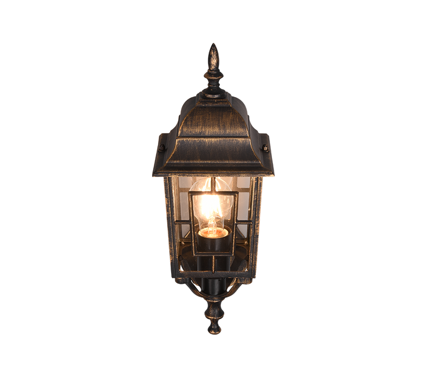 Aplique de exterior Trio Volturno LED antique rust 2700K IP44 41,5cm 205960128
