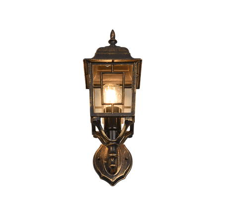 Aplique de exterior Trio Volturno LED antique rust 2700K IP44 41,5cm 205960128