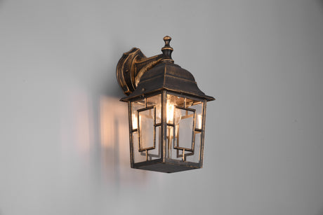 Aplique de exterior Trio Volturno LED antique rust 2700K IP44 205967128
