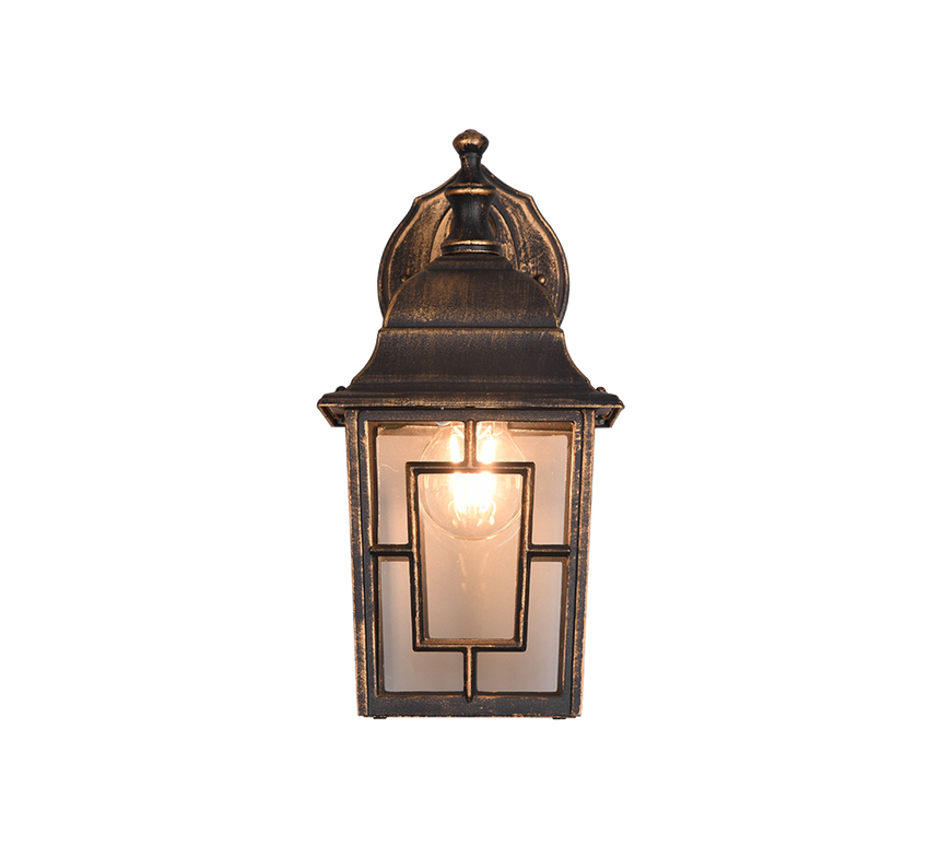 Aplique de exterior Trio Volturno LED antique rust 2700K IP44 205967128