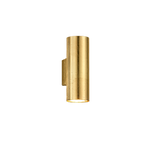 Aplique de pared Trio Cleo 2 luces dorado arriba y abajo 206400279