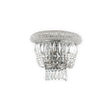 Aplique de pared Ideal Lux Dubai cromo cristal y cerámica 2 luces 56W Ø25cm 207155