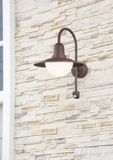 Aplique de exterior Trio Norman LED rusty 2700K IP44 45,5cm 207269124