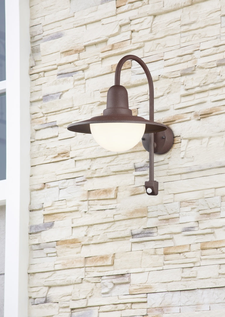 Aplique de exterior Trio Norman LED rusty 2700K IP44 45,5cm 207269124