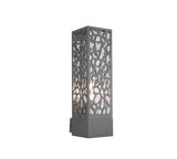 Aplique de exterior Trio Cooper acero inoxidable antracita IP44 36cm 207360142