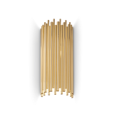 Aplique de pared Ideal Lux Pan dorado 2 luces 80W Ø25cm 208794