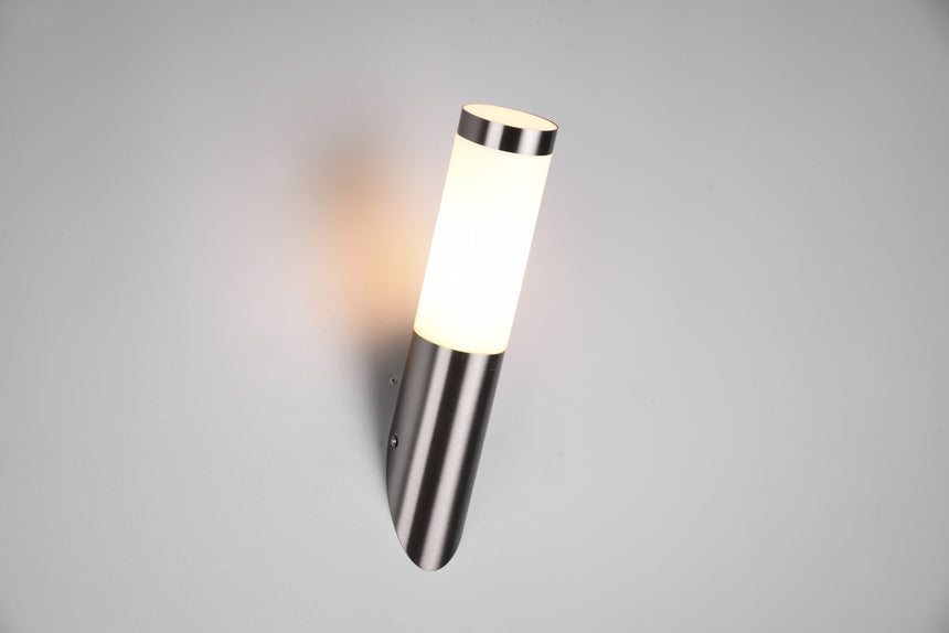 Aplique de exterior Trio Trioto LED níquel mate 3000K IP44 39cm 209760107