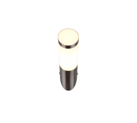 Aplique de exterior Trio Trioto LED níquel mate 3000K IP44 39cm 209760107