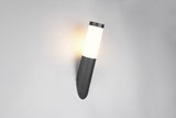 Aplique de exterior Trio Trioto LED negro mate 3000K IP44 39cm 209760132