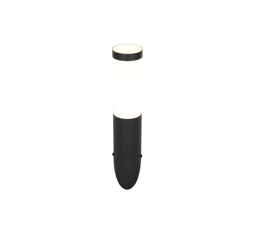 Aplique de exterior Trio Trioto LED negro mate 3000K IP44 39cm 209760132