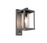 Aplique de exterior Trio Lunga antracita con sensor movimiento IP44 33,5cm 212069142