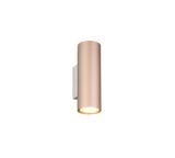 Aplique de pared Trio Marley 2 luces marrón café arriba y abajo 212400265